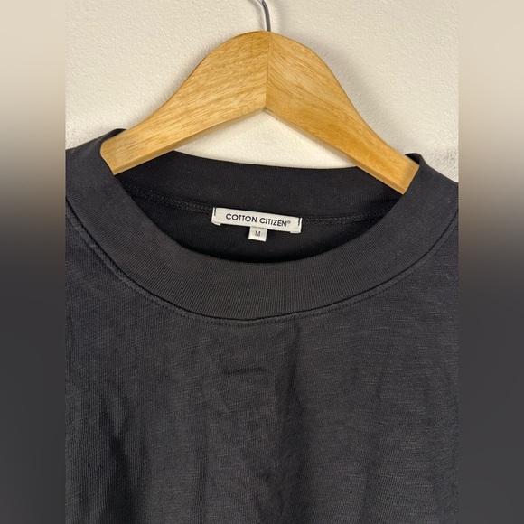 Cotton Citizen Tokyo Black Crop Top Relaxed Casual Shirt Women’s Sz M NWT - Picture 5 of 7